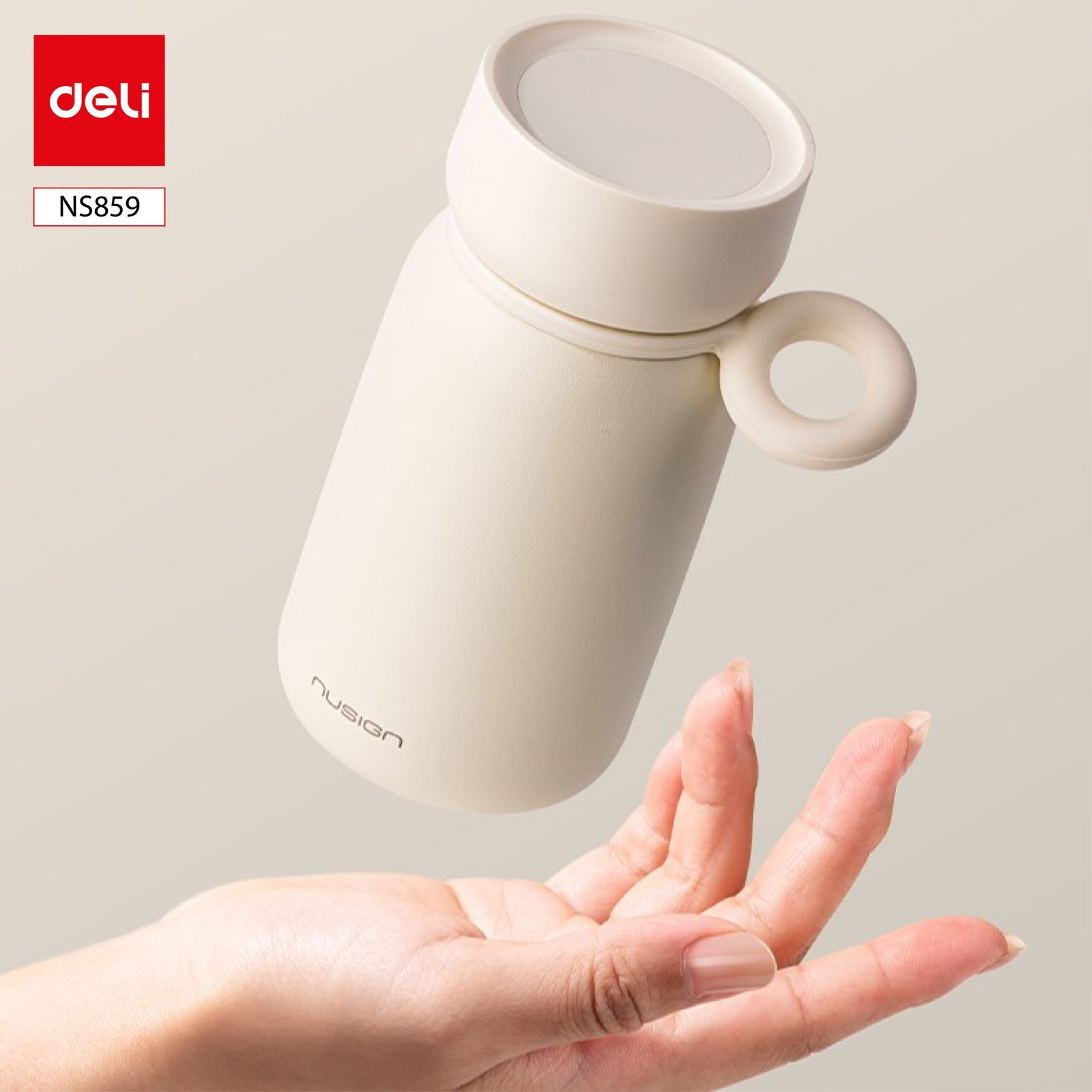 ديلي مطرة حافظة حرارة - خفيفة الوزن - 330 مل -زهر / بني / أسود / أبيض - NS859