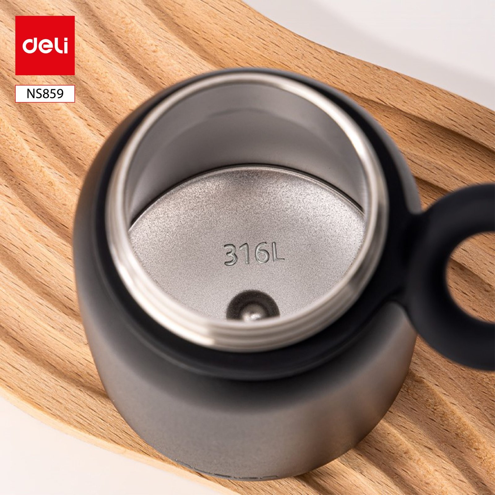 ديلي مطرة حافظة حرارة - خفيفة الوزن - 330 مل -زهر / بني / أسود / أبيض - NS859