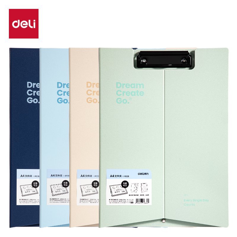 ديلي مسند ورق بلاستيك - علاقة معدن -قياس A4 - اخضر- PE 131