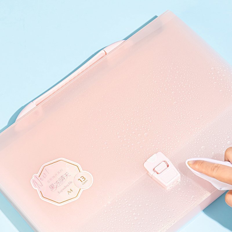 ديلي مصنف حقيبة 13 قسم - قياس 4A - مع مسكة - إغلاق بقفل - (زهر‏ /أخضر‏ /برتقالي‏ /أزرق‏ ) - PM306