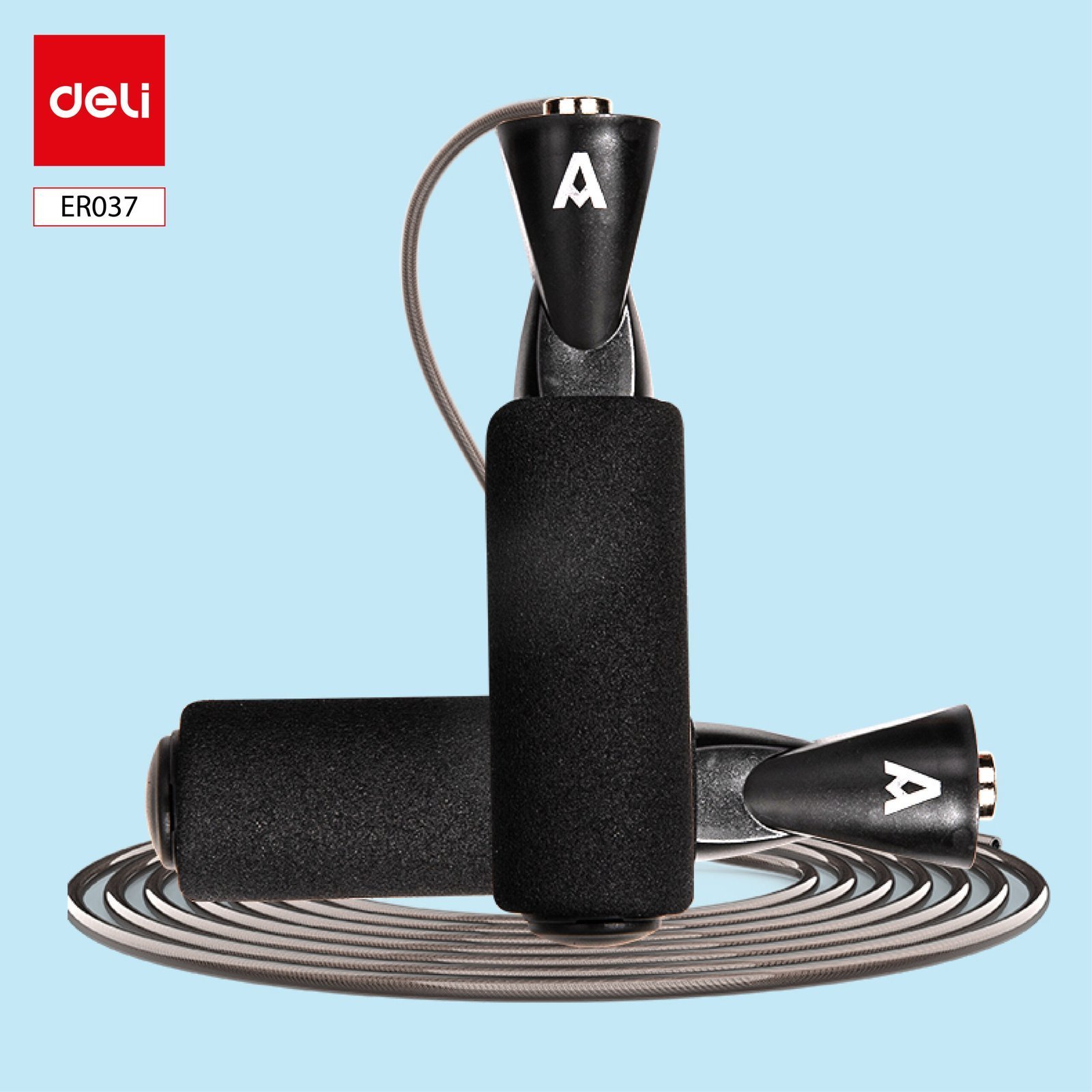 ديلي حبل قفز - سلك معدن - طول الحبل 3 متر -أسود - ER037