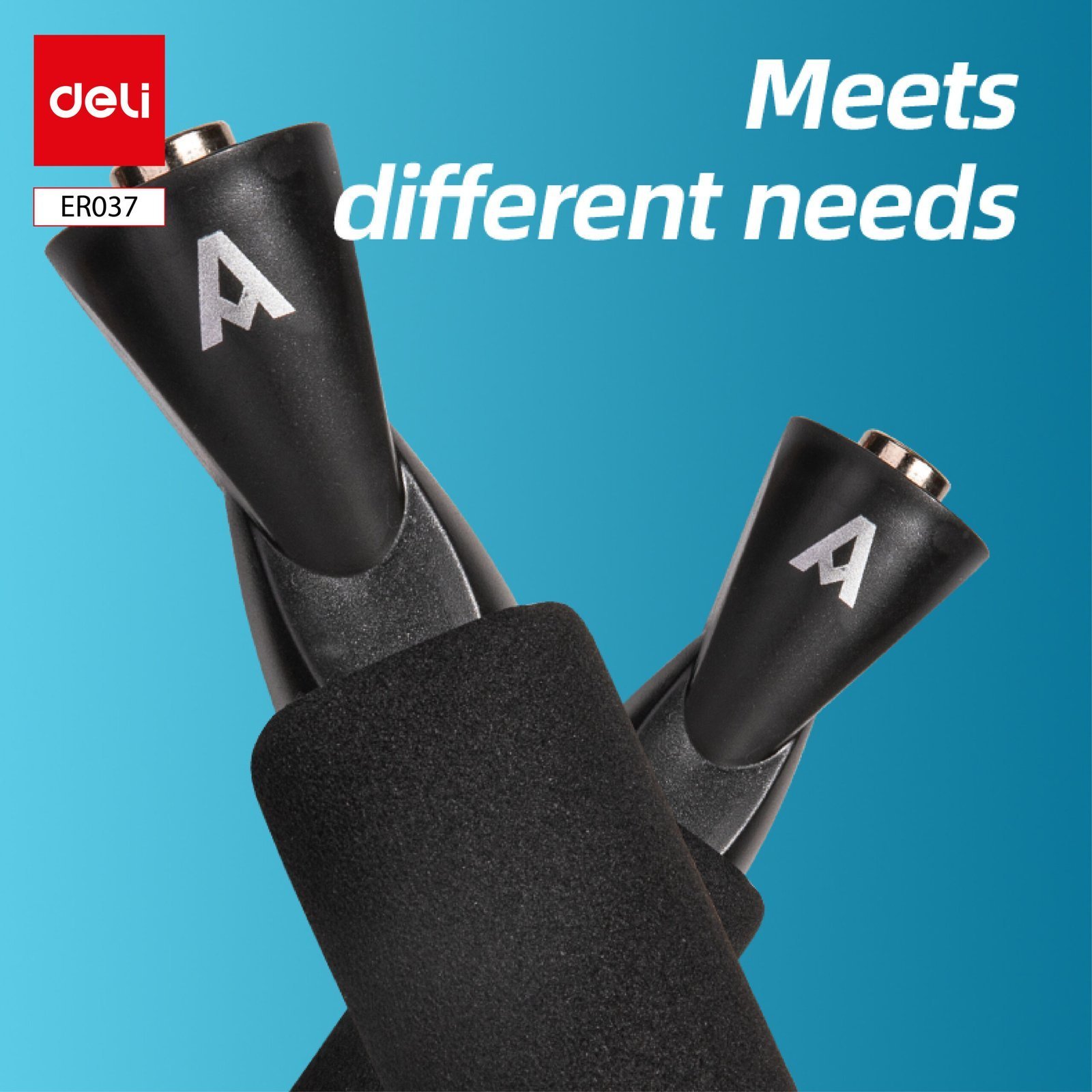 ديلي حبل قفز - سلك معدن - طول الحبل 3 متر -أسود - ER037