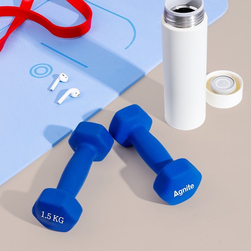 ديلي أثقال مطاطية - خفيفة الوزن ومتينة - 1.5 كيلو غرام - أزرق - R082-BL