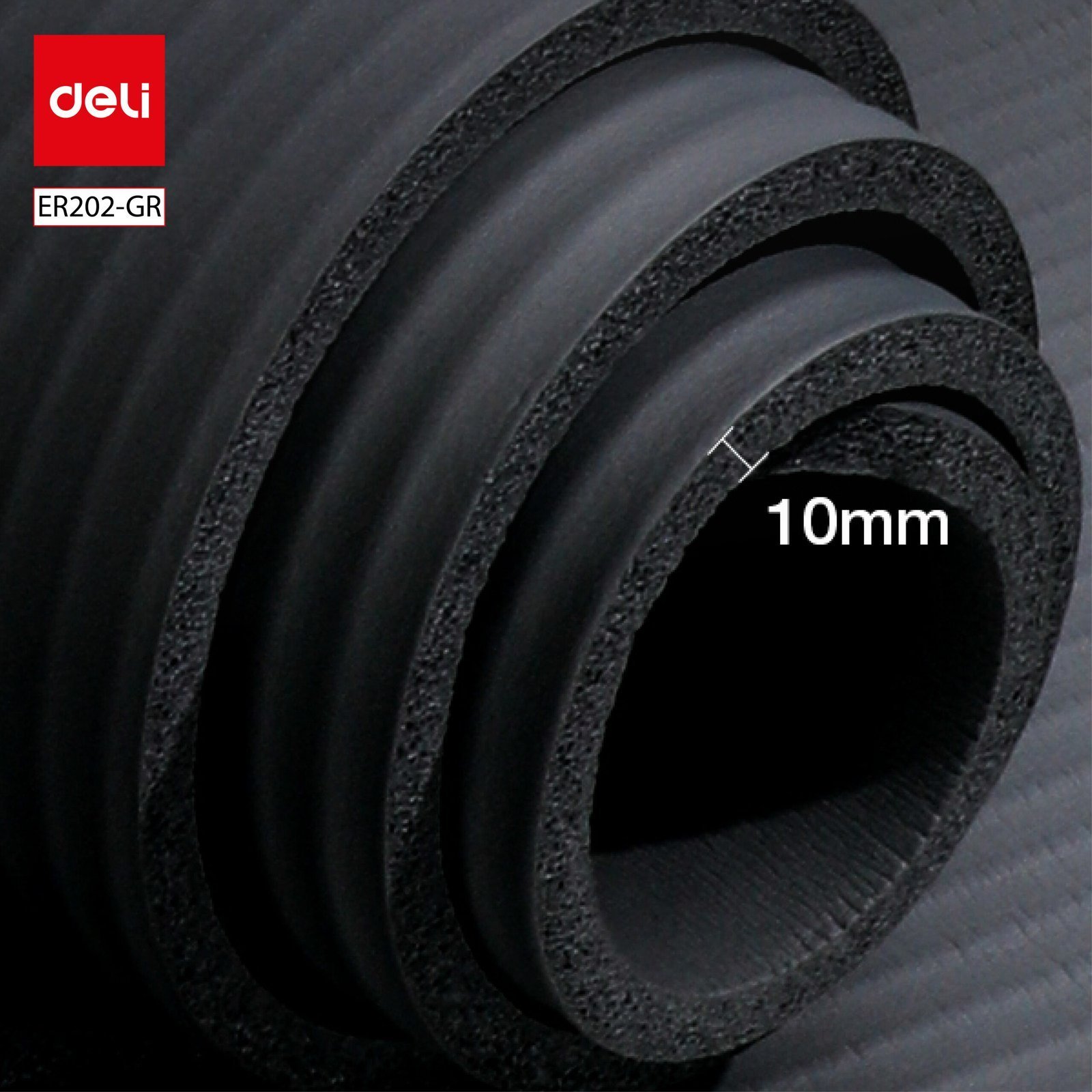 ديلي سجادة اليوجا - مضادة للانزلاق - ناعمة ومريحة مع خاصية امتصاص الصدمات - مقاس GR-ER202 - 181*61*1