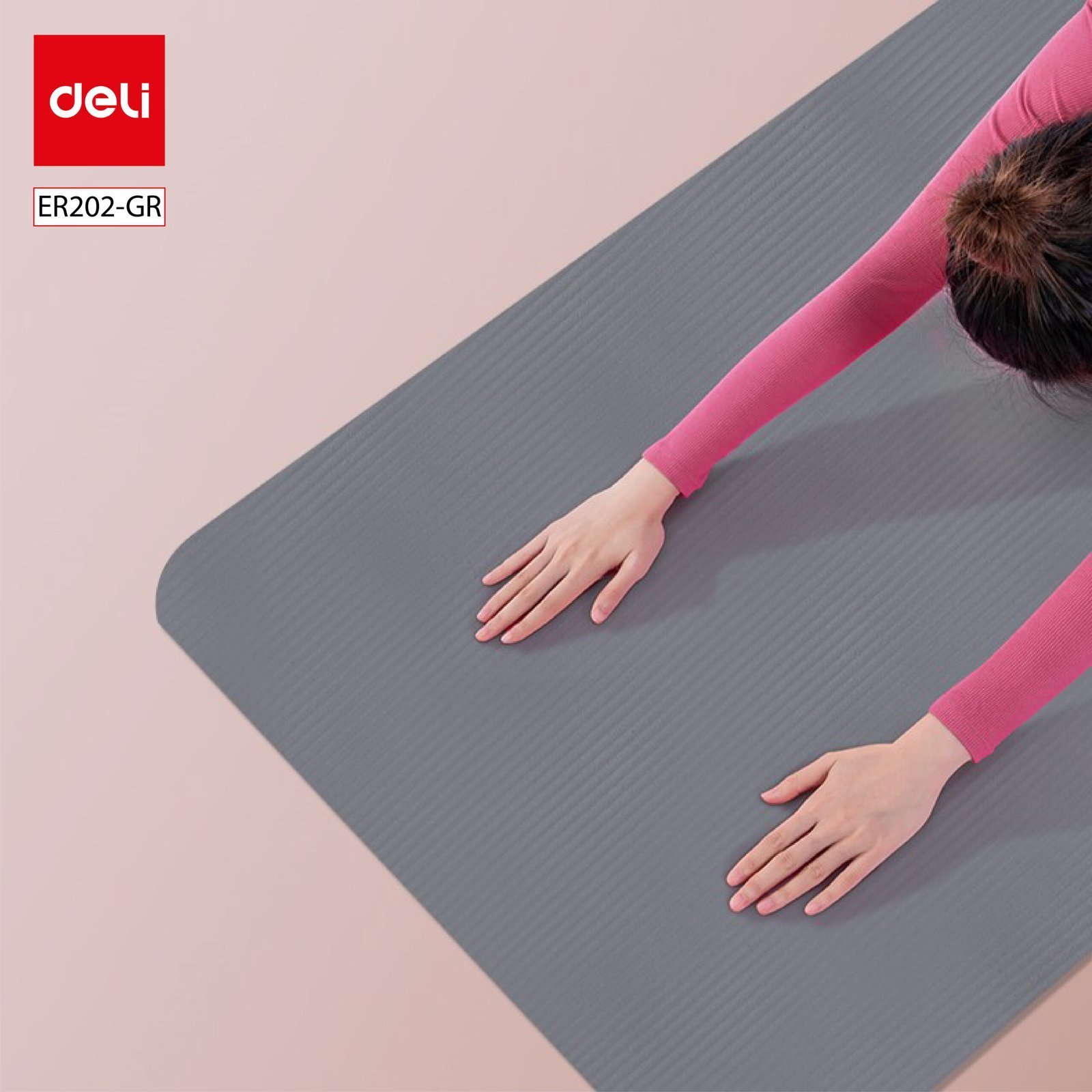 ديلي سجادة اليوجا - مضادة للانزلاق - ناعمة ومريحة مع خاصية امتصاص الصدمات - مقاس GR-ER202 - 181*61*1