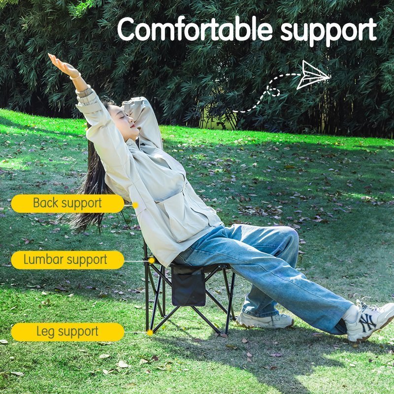 ديلي كرسي تخييم قابل للطي - حجم :60*36*36 - BK-VS4108 -اسود