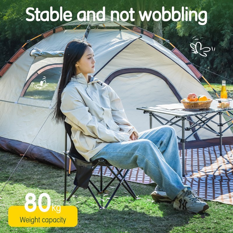 ديلي كرسي تخييم قابل للطي - حجم :60*36*36 - BK-VS4108 -اسود