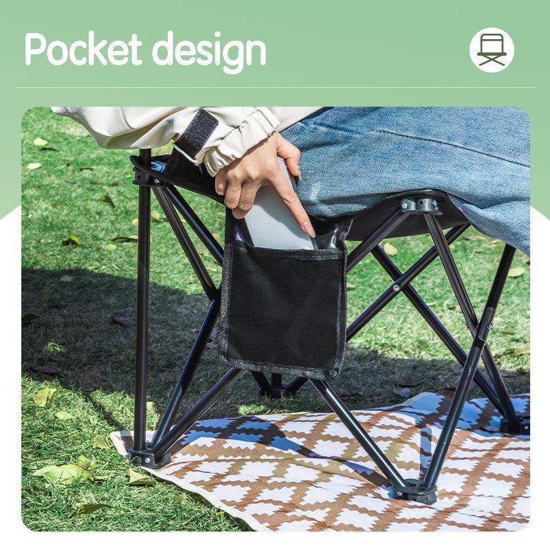ديلي كرسي تخييم قابل للطي - حجم :60*36*36 - BK-VS4108 -اسود