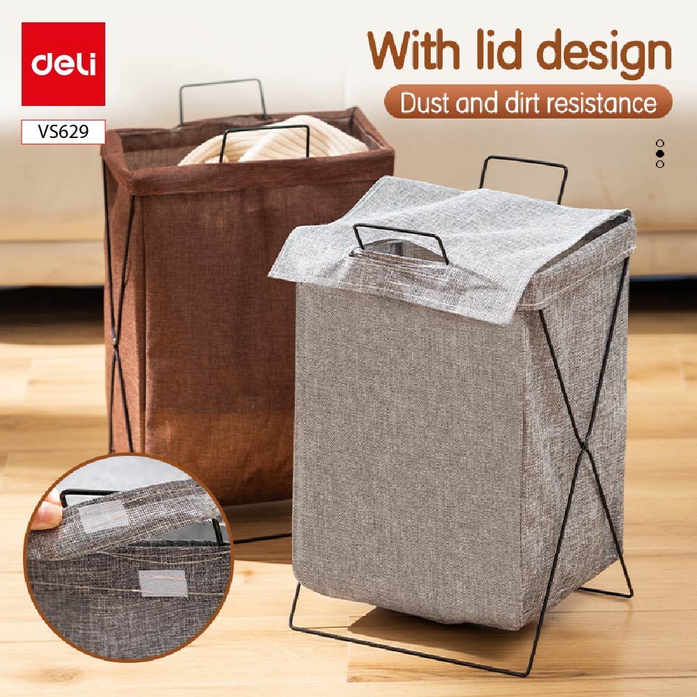 VS629 (2) ديلي سلة ملابس - قياس 36*29*56 - أشكال مطبوعات بألوان مختلفة - VS629