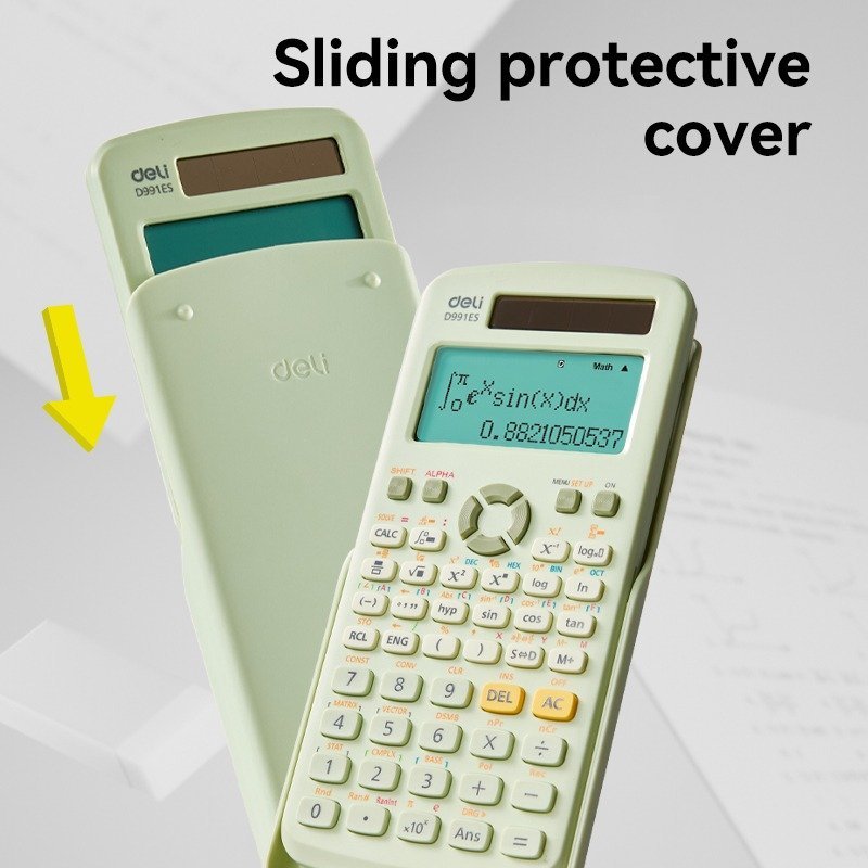 ديلي الة حاسبة علمية 417 معادلة-بدن بلاستيك اسود ED991ES