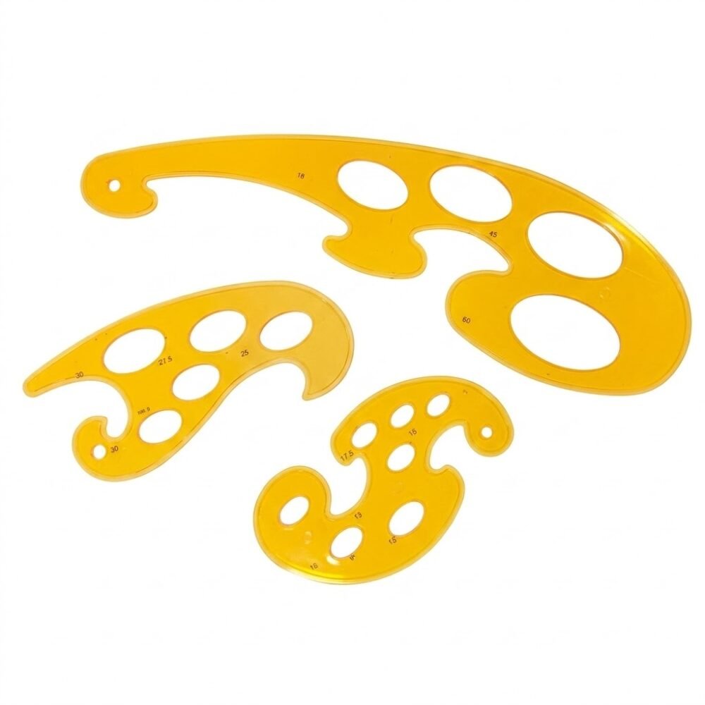 مجموعة مسطرة منحنيات PC3