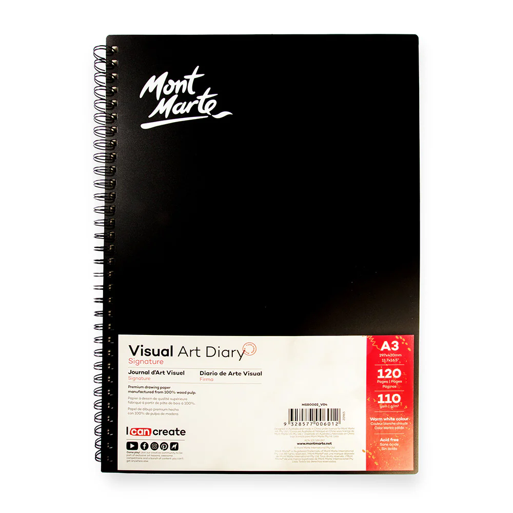 دفتر رسم بلاستيك mont marte visual قياس A3
