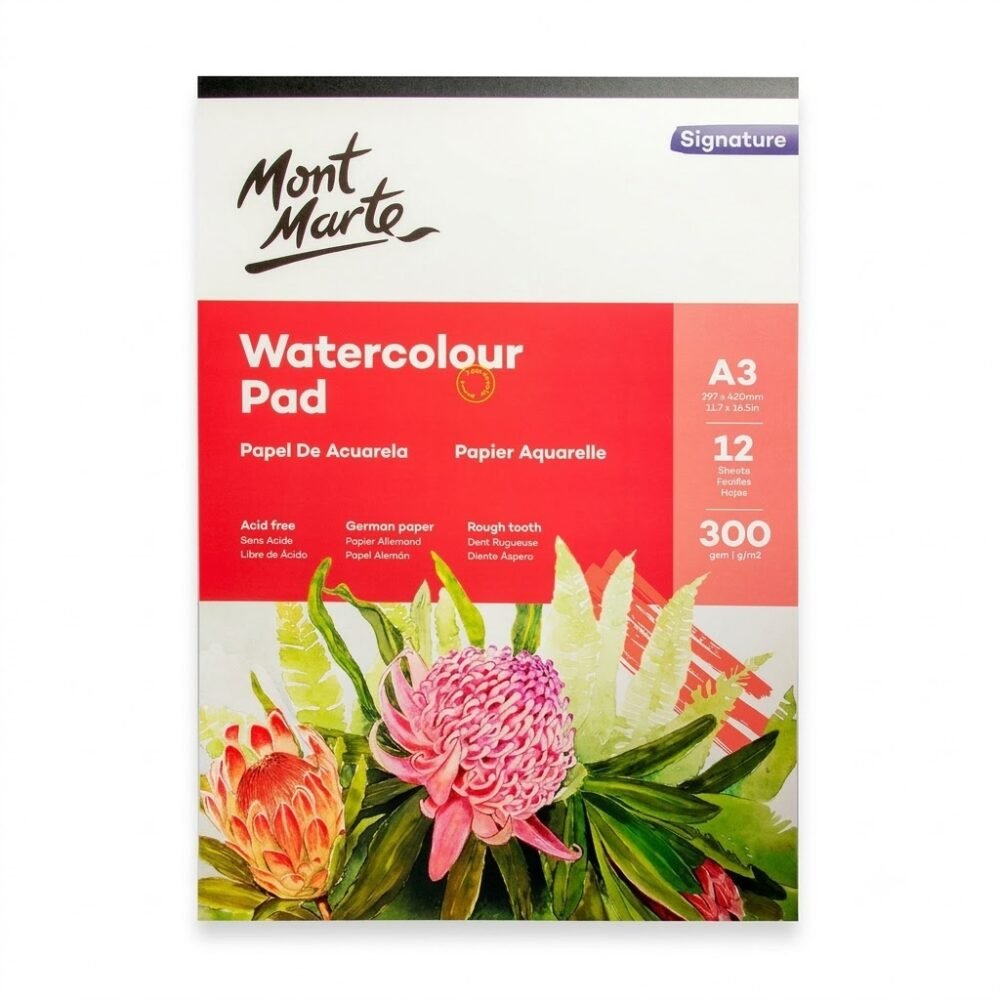 دفتر رسم مائي قلاب مونت مارت 300G قياس A4