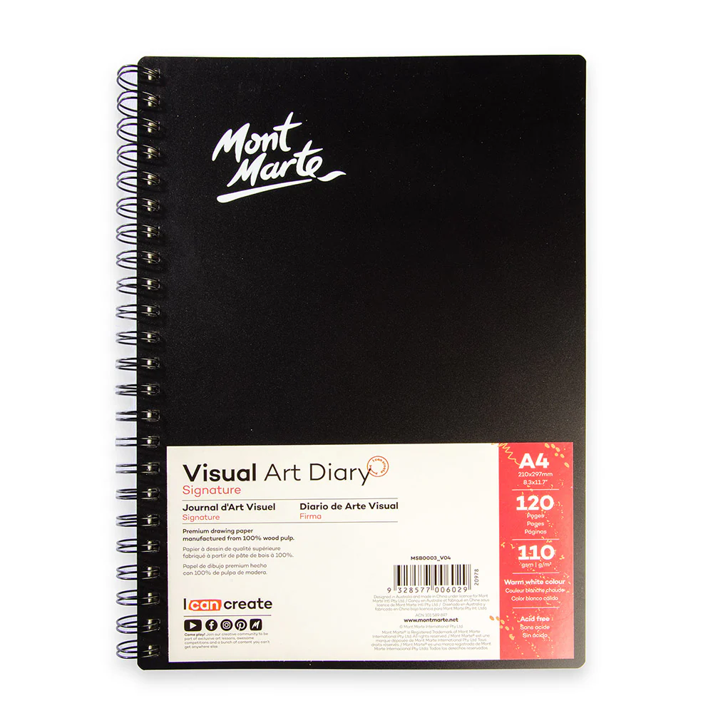 دفتر رسم بلاستيك mont marte visual قياس A4