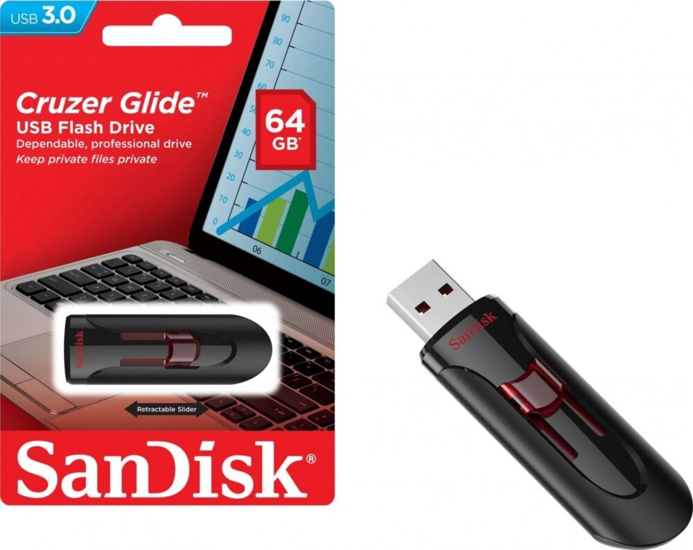 503092 فلاش ميموري SanDisk USB3 Glide 64GB