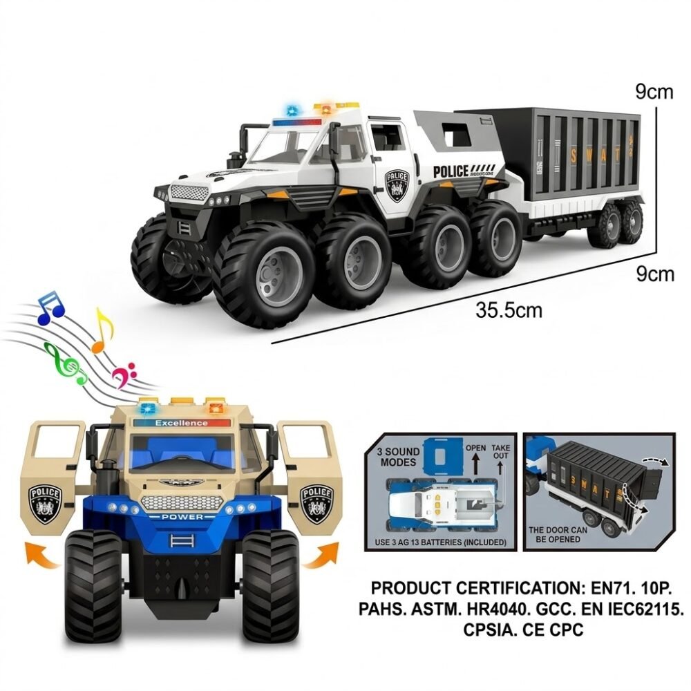 YM-9914F-1 شاحنة نقل شرطة سوات YM-9914F