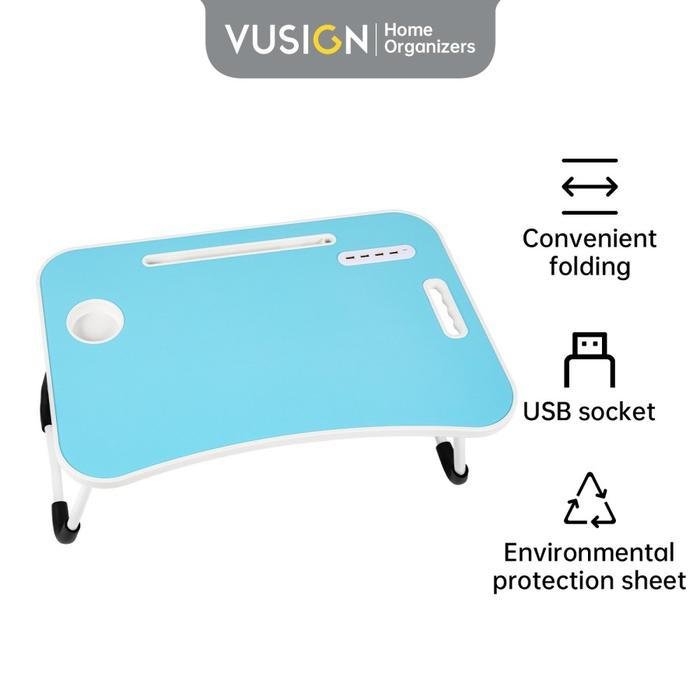 VS861-BL ديلي طاولة دراسية ولابتوب قابلة للطي 28*40*60 سم أزرق VS861-BL