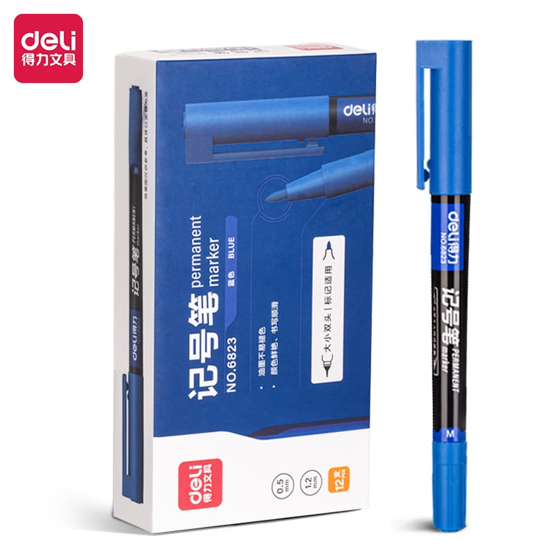 ديلي قلم تخطيط أزرق طرفين BL6823